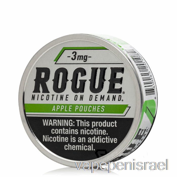 שקיות ניקוטין חד פעמיות Vape Israel Rogue - תפוח 3 מ"ג